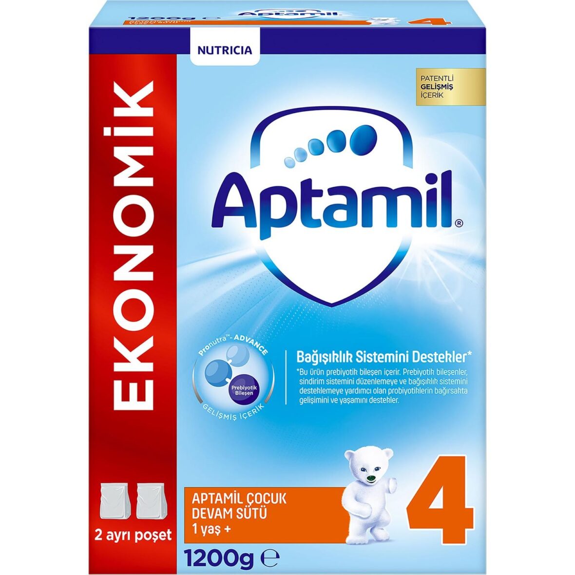 Aptamil Çocuk Devam Sütü Maması No4 1 Yaş+ 1200 Gr