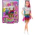 barbie leopar desenli saclar bebegi grn81 202294