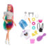 barbie leopar desenli saclar bebegi grn81 202295