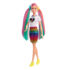 barbie leopar desenli saclar bebegi grn81 202296