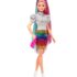 barbie leopar desenli saclar bebegi grn81 202297