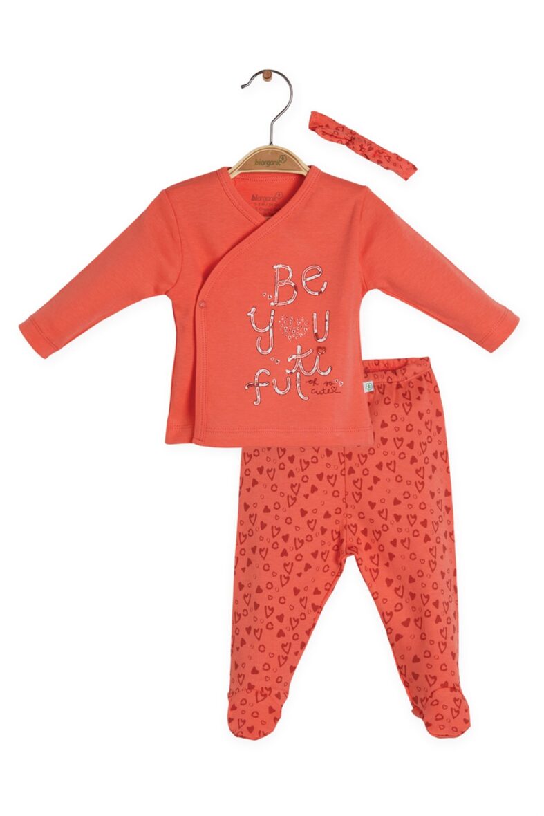 Bibaby Biorganic Lee Leopar 3’Lü Set 73269 Nar Ekru