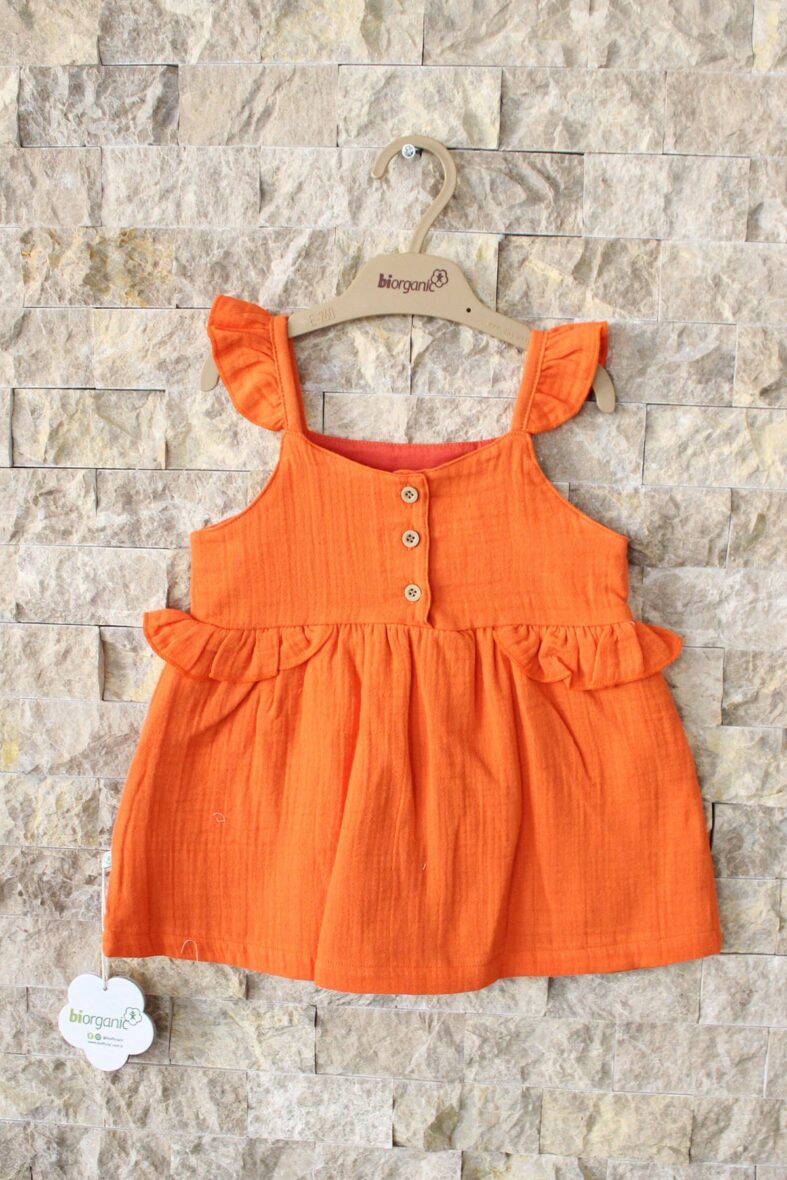 Bibaby Biorganic Summer Cherry Elbise 76030 Kiremit