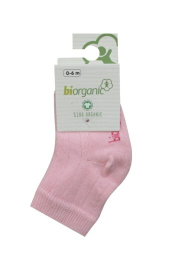 bibaby-biorganik-simple-bebe-corap-68368-pembe-213328