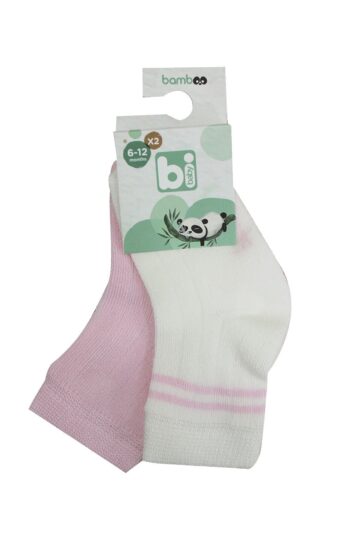 bibaby-derby-bamboo-2li-corap-68386-ekru-pembe-214099