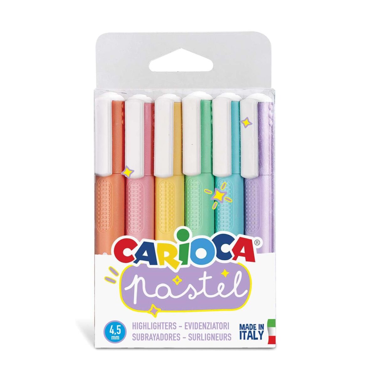 Carioca Pastel Renkler İşaretleme Kalemi 6’Lı