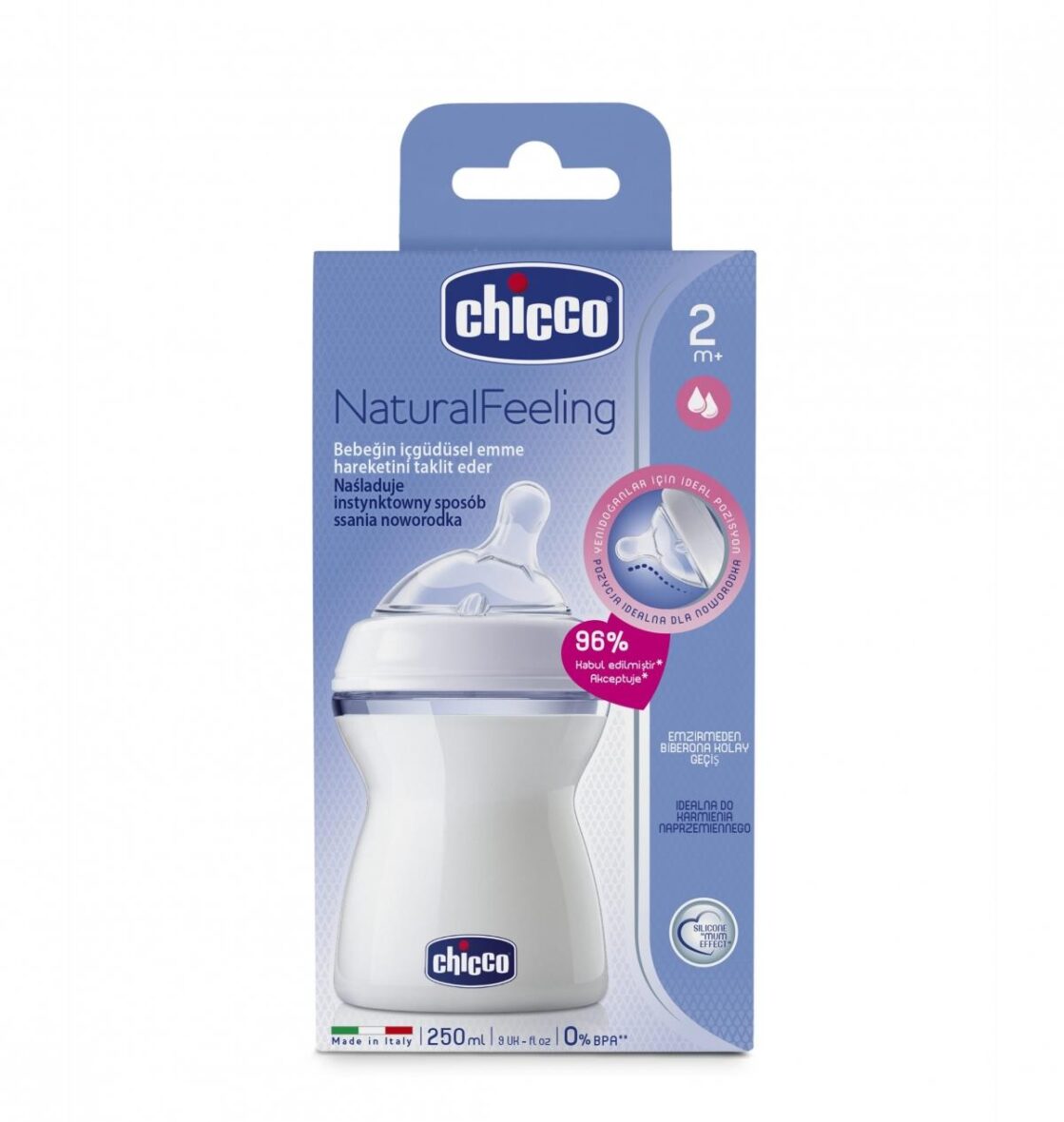 chicco-natural-feeling-silikon-emzikli-pp-biberon-2-ay-250ml-190004