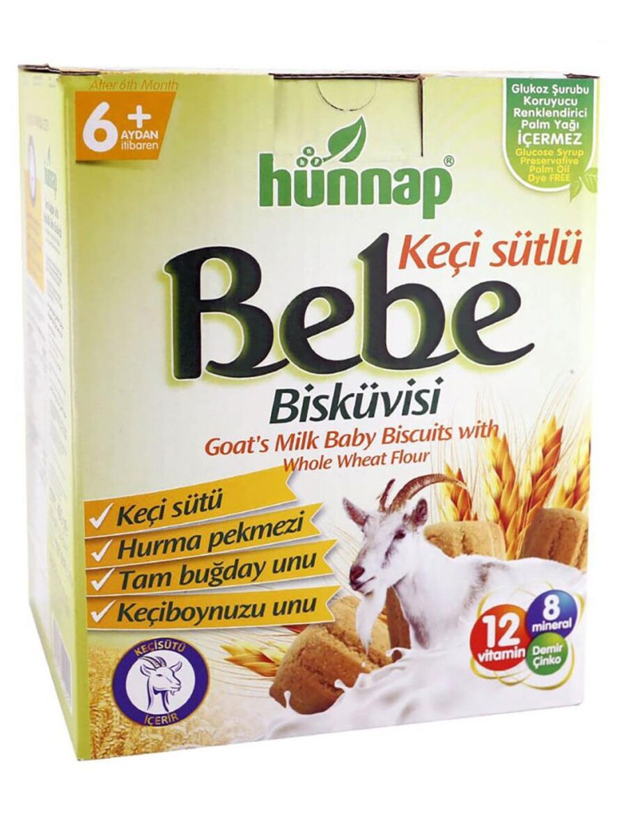 Hünnap Keçisütlü Vitaminli Bebe Bisküvisi 400gr