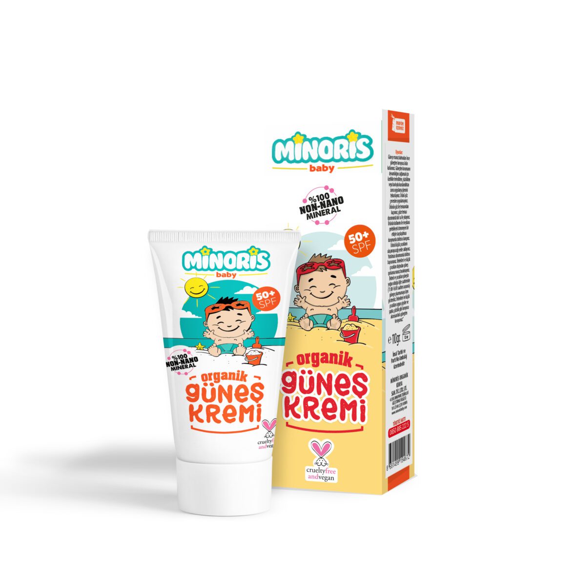 Minoris Baby Organik Güneş Kremi 50 SPF 110gr