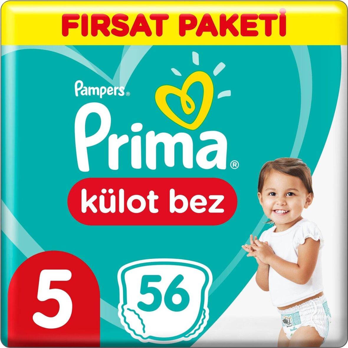 Prima Külot Bebek Bezi Fırsat Paketi 5 Beden 56 Adet