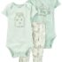 carter s erkek bebek body pantolon set 1n724610 yesil 223200 small