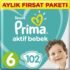 prima bebek bezi aktif bebek 6 beden aylik firsat paketi 102 adet 206570 small