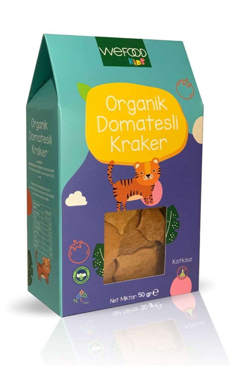 Wefood Kids Organik Domatesli Kraker 50gr