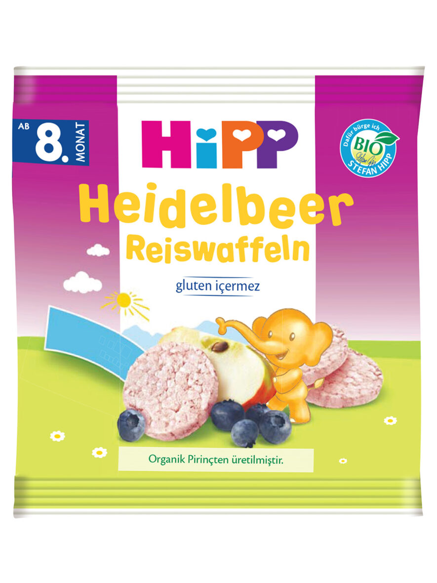 Hipp Organik Yabanmersinli Pirinçli Bebek Gofreti 30gr