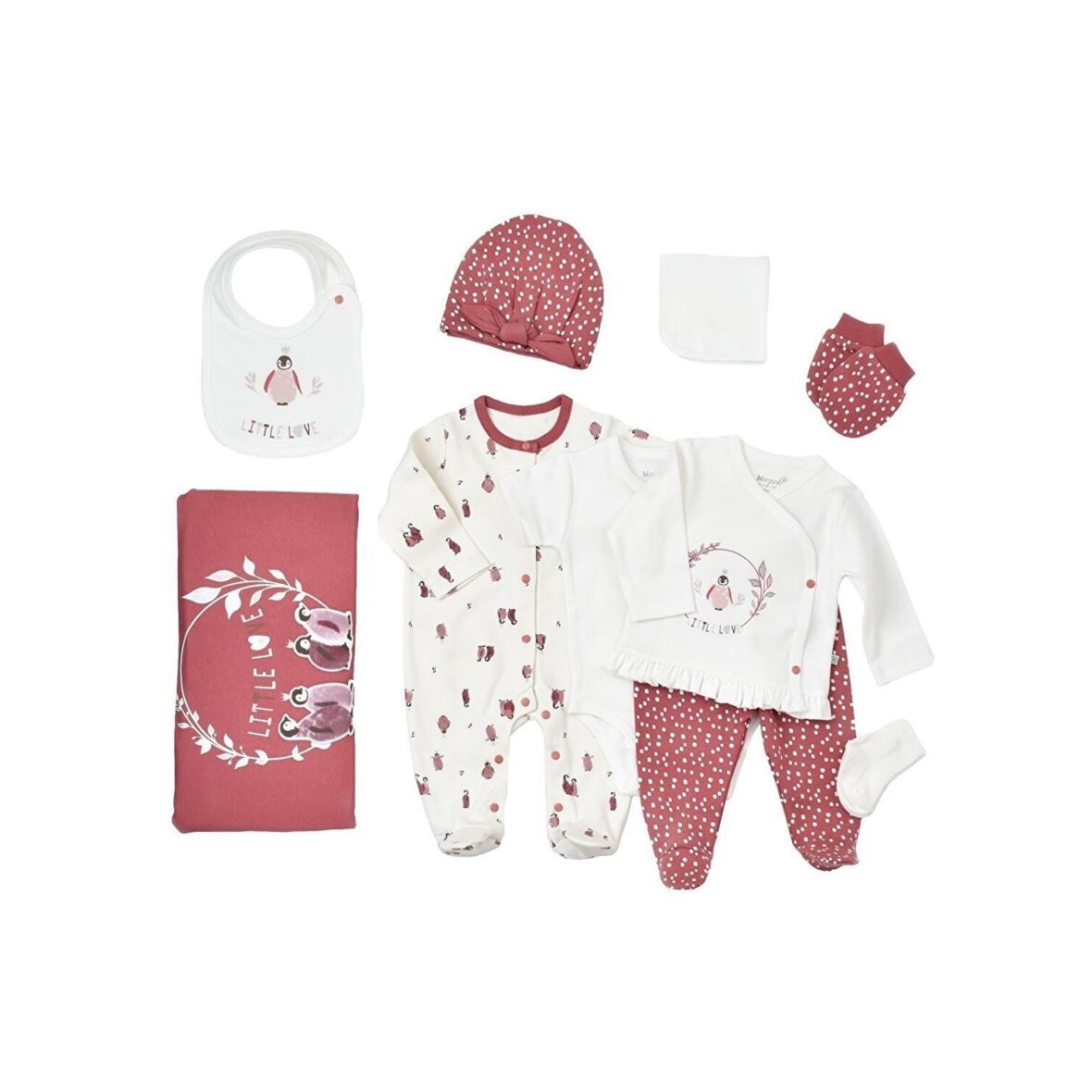 Bibaby Biorganic Little Love 10’Lu Hastane Çıkış Seti 63209 Rose Dry