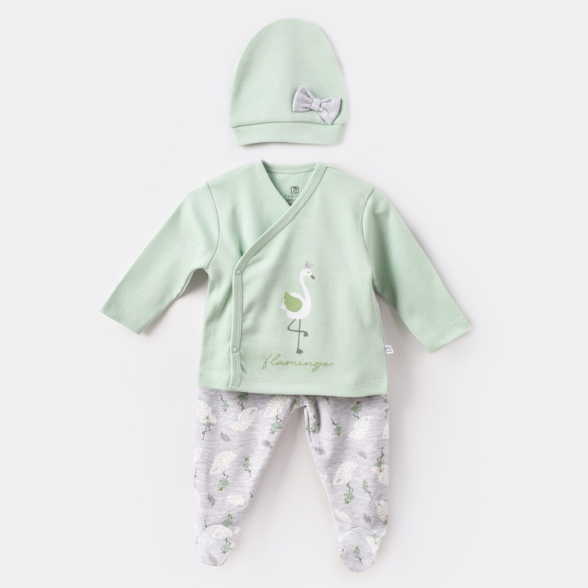 Bibaby Baby Flamingo 3lü Set 73302 Yeşil