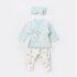 bibaby biorganic pretty ears bunny 3lu zibin set 73301 mint 232768