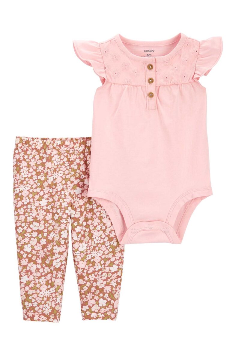 Carter’s Kız Bebek 2’li Alt Üst Set 1O999810 Pembe