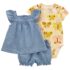 carter s kiz bebek 3 lu alt ust set 1o952710 mavi 233167