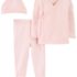 carter s layette kiz bebek 3 lu alt ust set 1o969210 pembe 233191