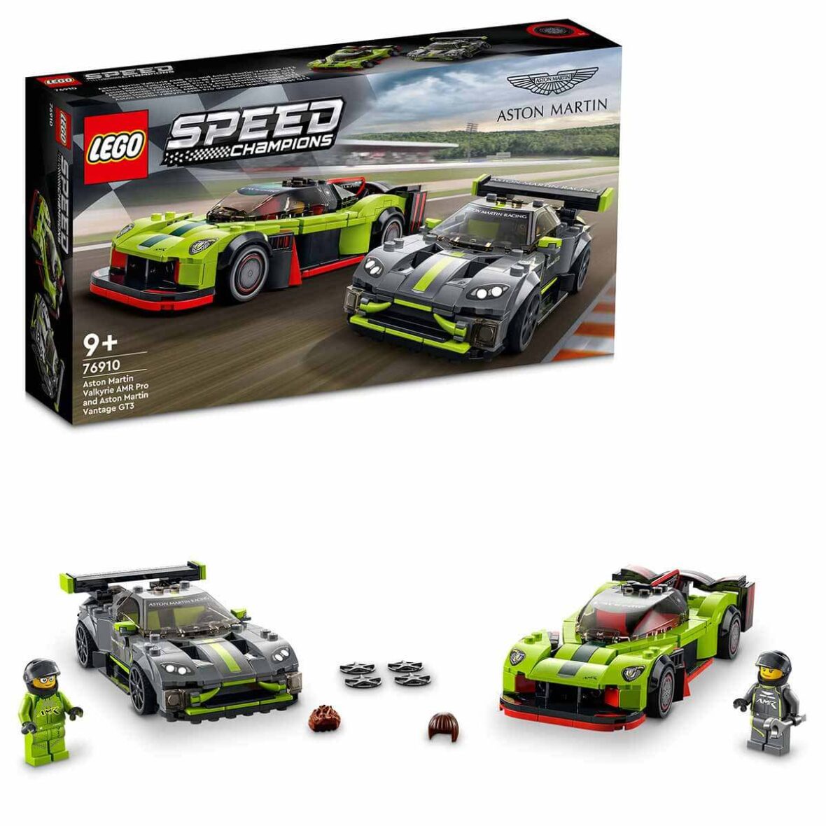 Lego Speed Champions Aston Martin Valkyrie AMR Pro ve Aston Martin Vantage GT3 76910