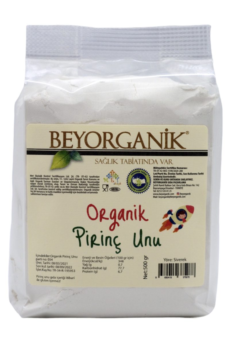 Beyorganik Organik Pirinç Unu 500gr