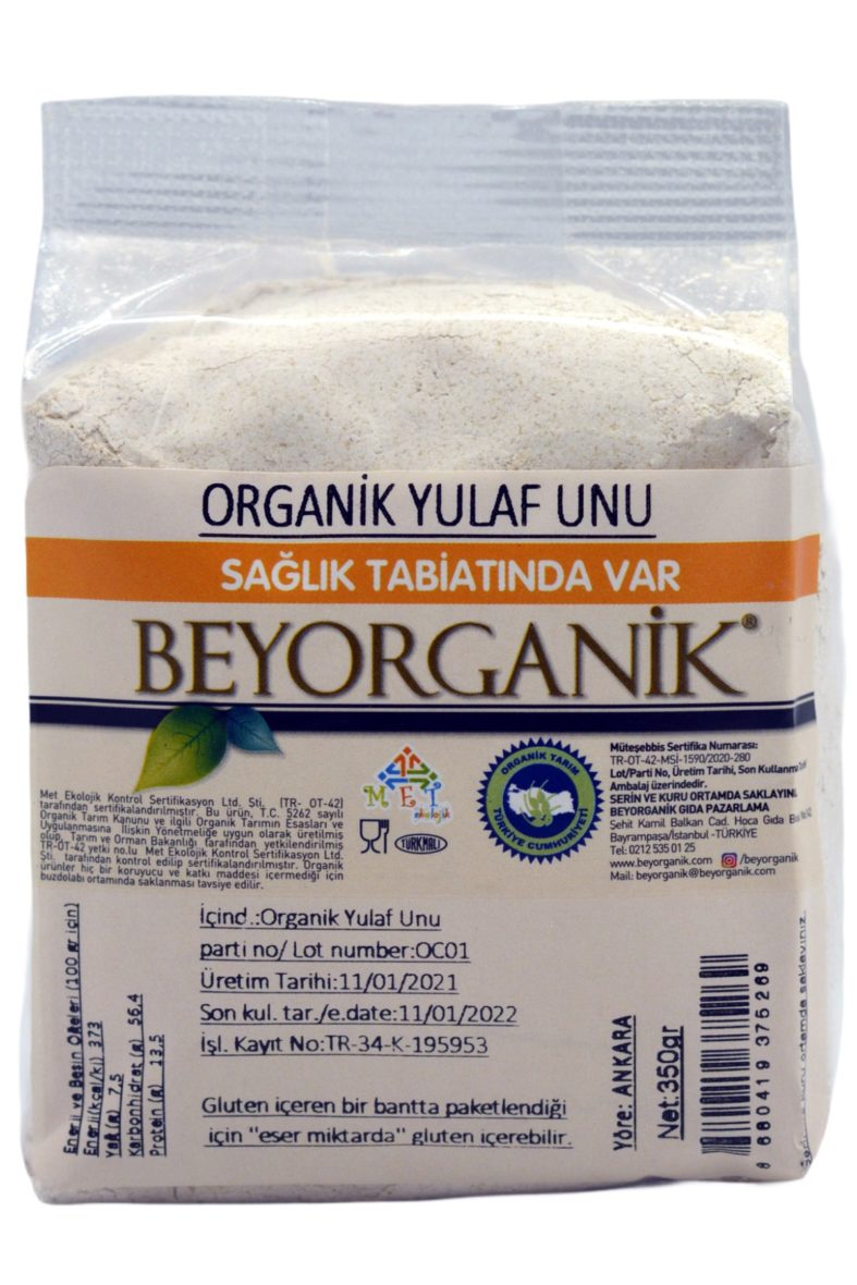 Beyorganik Organik Yulaf Unu 350gr