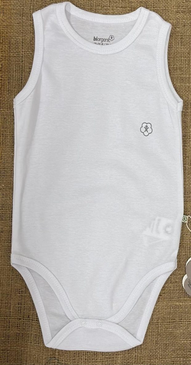 Bibaby Biorganic Basic Atlet Body 56948 Beyaz