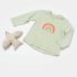 bibaby biorganic tiny birds sweat 57877 ekru yesil 236564