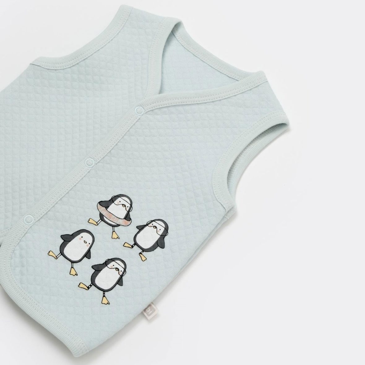 bibaby-penguins-having-fun-kapitone-yelek-61483-mint-236539