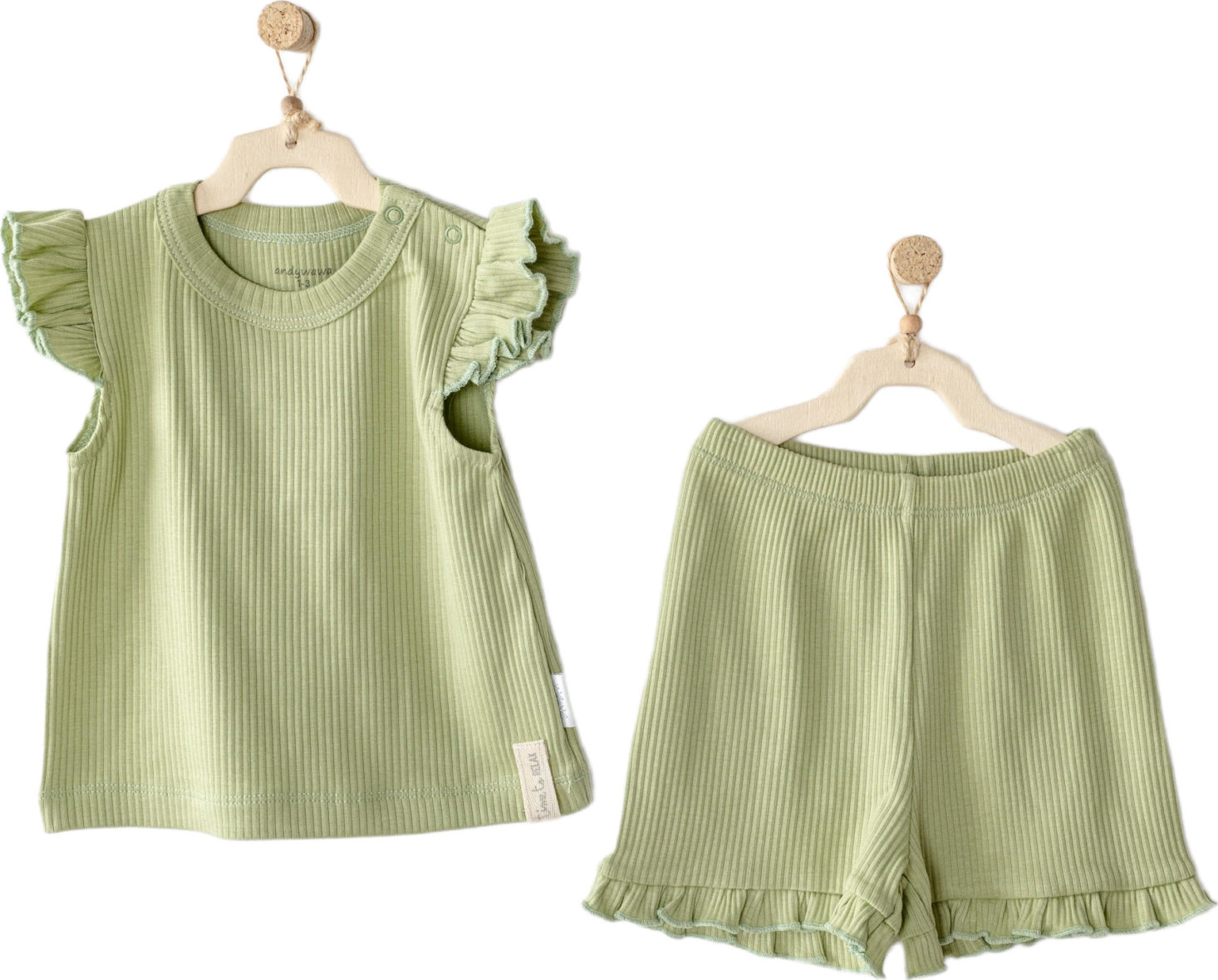 Andywawa AC23655 Modal 2li Bebe Takım Green