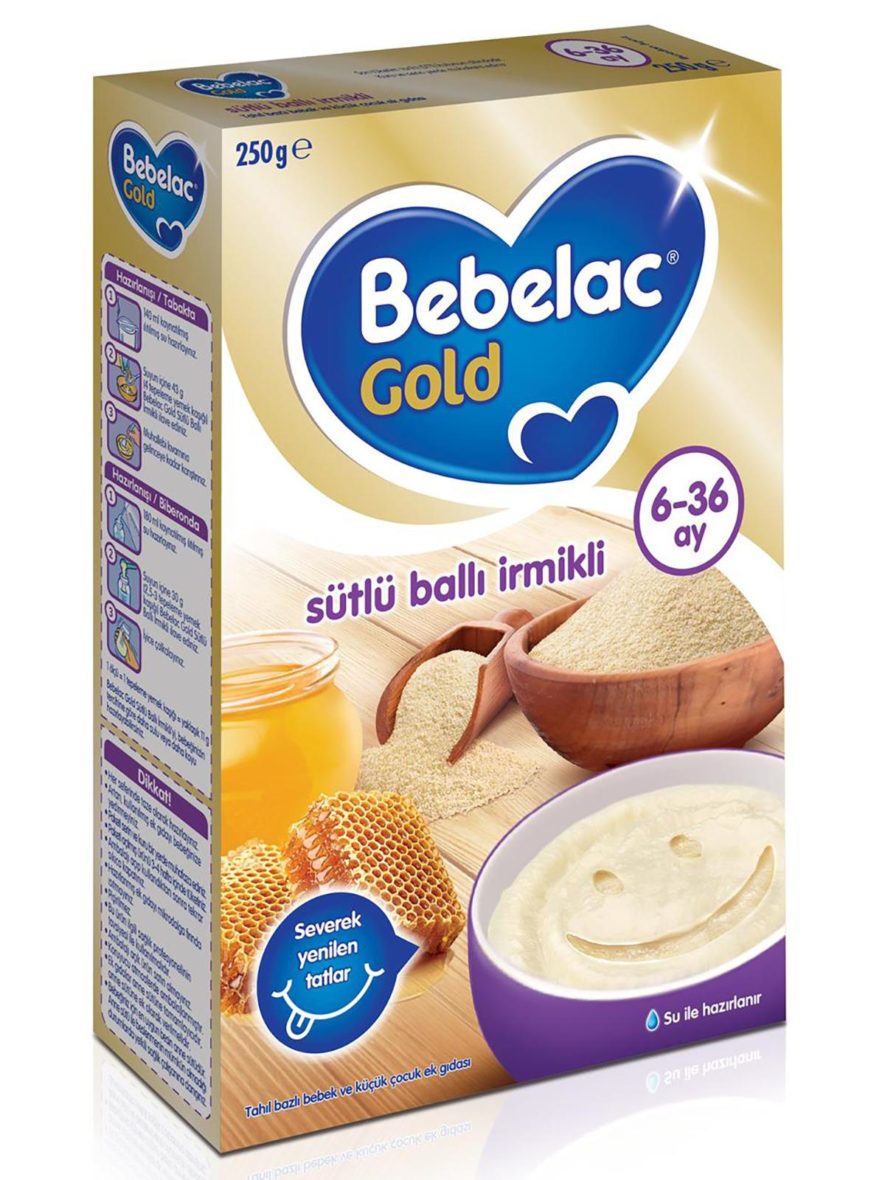 Bebelac Gold Sütlü Ballı İrmikli Kaşık Maması 250 Gr