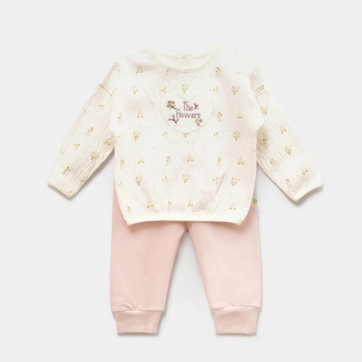 Bibaby Biorganic The Flowers 2’Li Takım 59765 Ekru Pembe