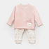 bibaby biorganic the flowers pijama takimi 59764 ekru pembe 242031