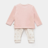 bibaby biorganic the flowers pijama takimi 59764 ekru pembe 242032