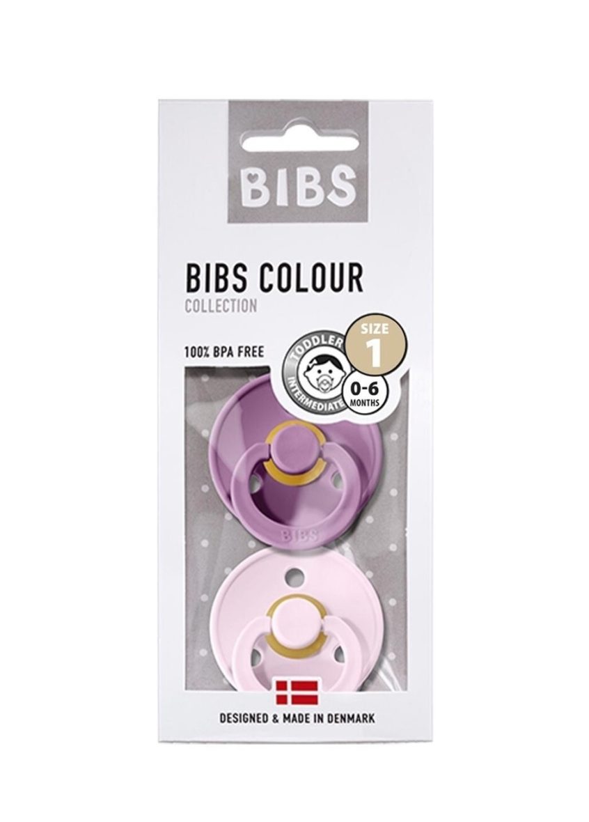 bibs-colour-bebek-dogal-kaucuk-emzik-2li-0-6-ay-lavender-baby-pink-193594