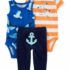 carter layette erkek bebek 3 lu set 1n042210 mavi 217439