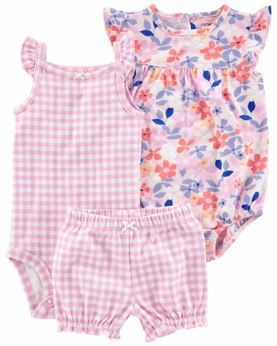 Carter’s Layette Kız Bebek 3’Lü Set 1N041310 Mor