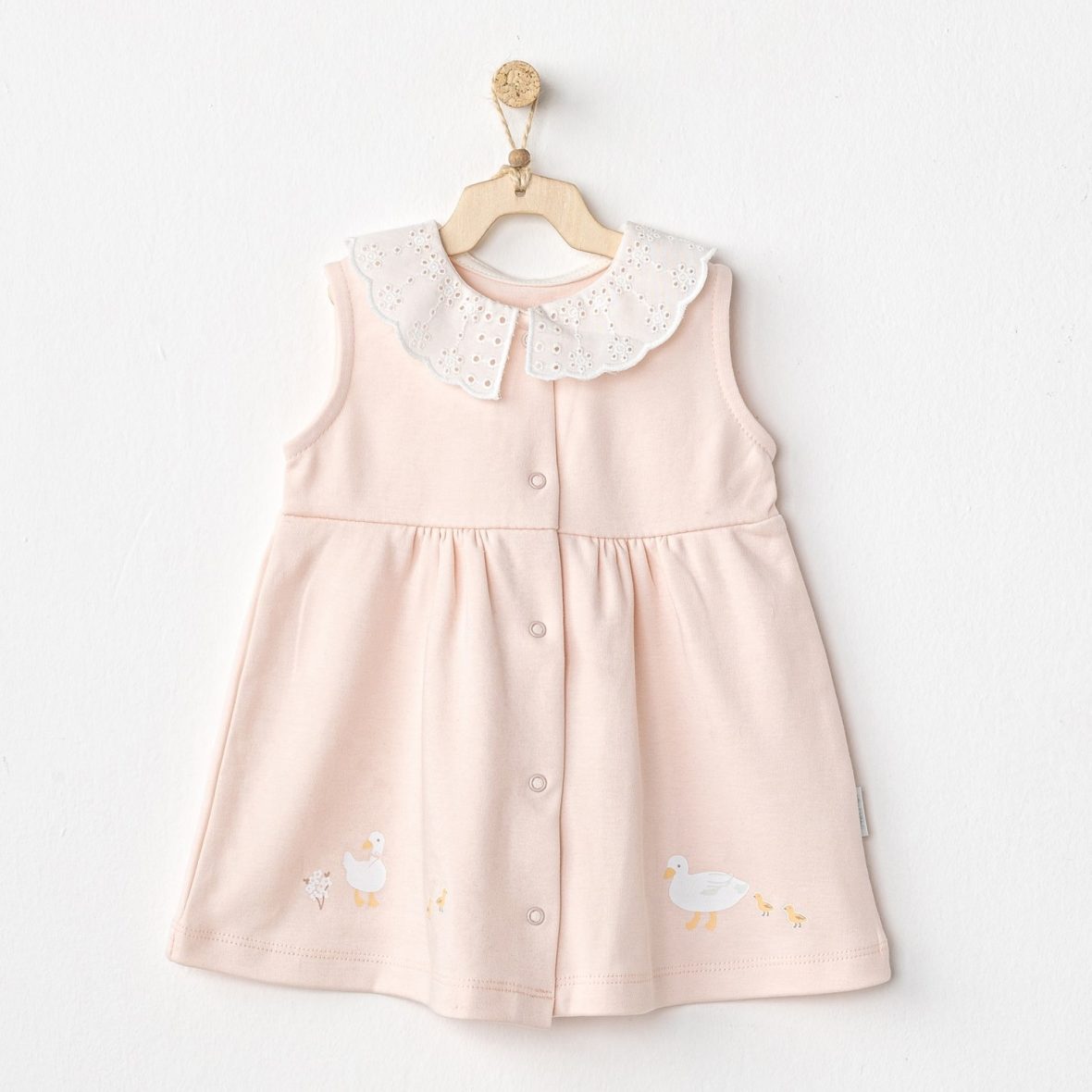 Andywawa AC24588 Dress Duck Bebek Elbise Pink