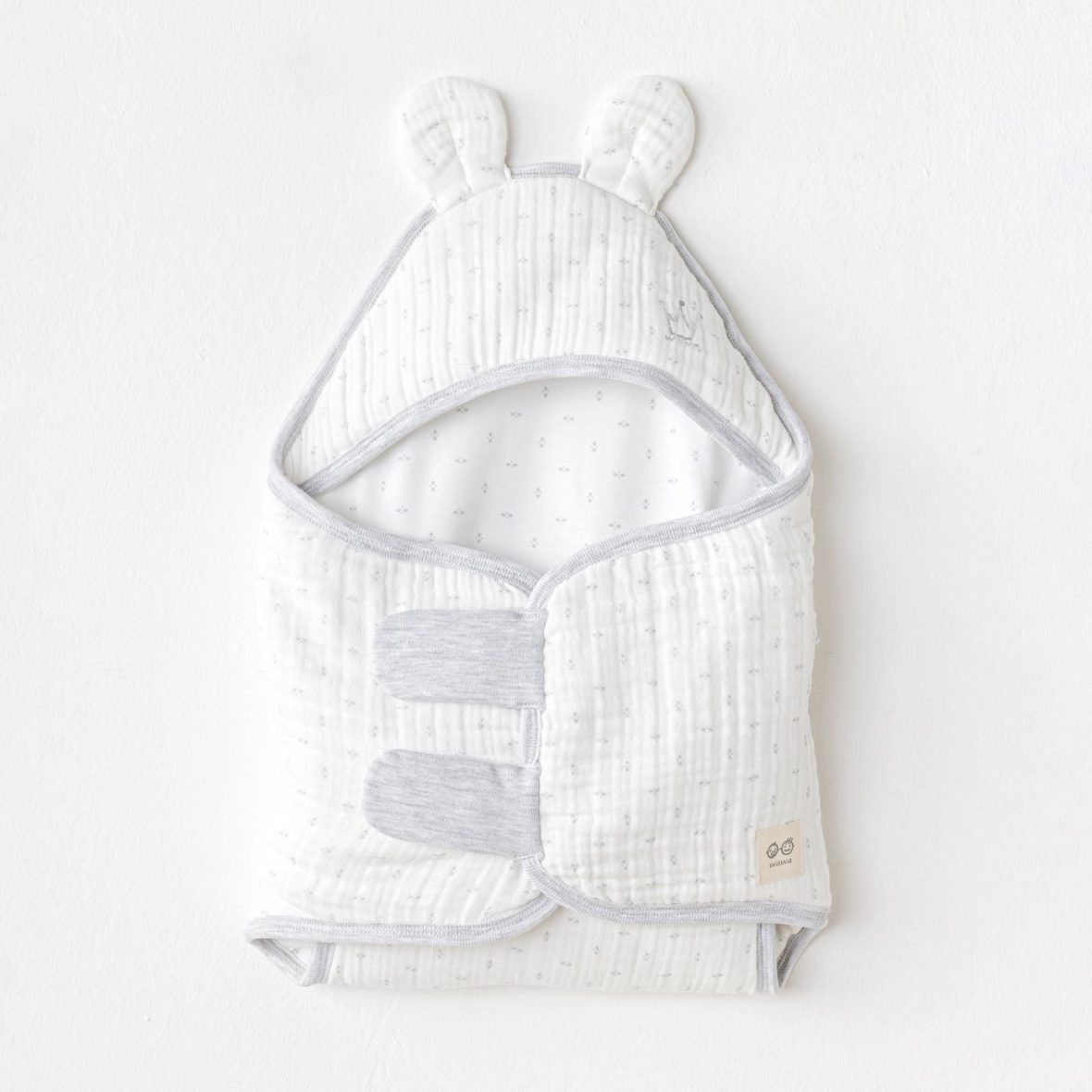 Andywawa AC24730 Swaddle Wawa Boys Bebek Kundak White