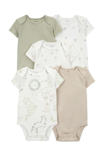 carter-s-layette-bebek-5-li-kisa-kol-body-1q934810-karisik-renkli-244732