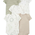 carter s layette bebek 5 li kisa kol body 1q934810 karisik renkli 244732