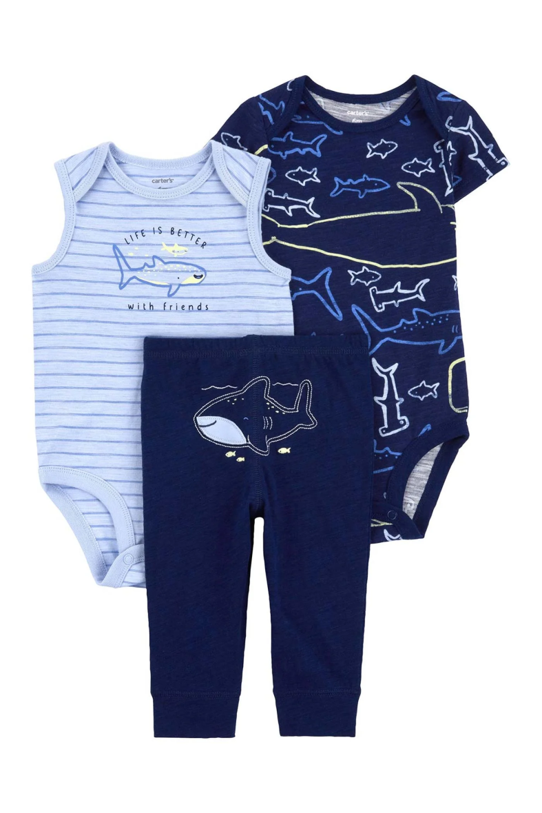 Carter’s Layette Erkek Bebek 3’Lü Set 1Q925110 Karışık Renkli