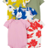 carter s layette kiz bebek 5 li kisa kol body 1q934210 karisik renkli 244697