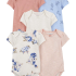 carter s layette kiz bebek 5 li kisa kol body 1q934310 karisik renkli 244703